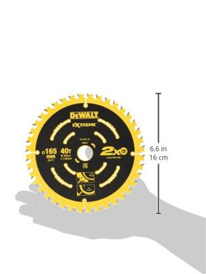 DeWALT Cirkelzaagblad voor Multimaterial | Extreme | Ø 165mm Asgat 20mm 40T - DT10301-QZ - thumbnail