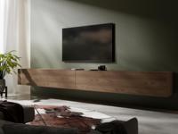 Tv-meubel KINGSTON 2 klapdeuren 280 cm walnoot - thumbnail