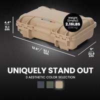 NANUK Transportkoffer Mod. 909 (b x h x d) 291 x 93 x 178 mm Zand 909S-010TN-0A0 - thumbnail