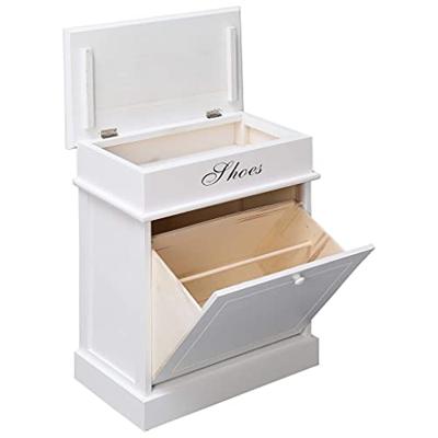 VidaXL Schoenenkast 50x28x58 cm paulowniahout wit