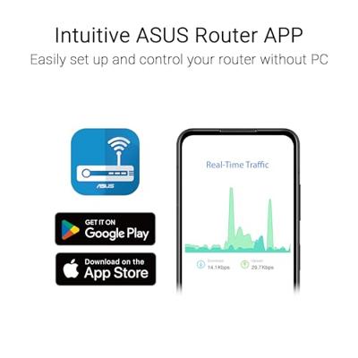 ASUS RT-AX52 Pro AX3000 draadloze router Gigabit Ethernet Dual-band (2.4 GHz / 5 GHz) Zwart ASUS RT-AX52 Pro AX3000 draadloze router Gigabit Ethernet Dual-band (2.4 GHz / 5 GHz) Zwart
