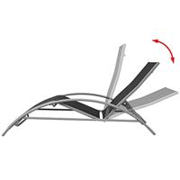 Ligbed aluminium zwart - thumbnail