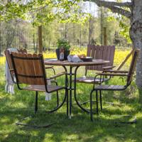 Nohr Outdoor Diningset 'Temisha' Polywood, kleur Naturel - thumbnail
