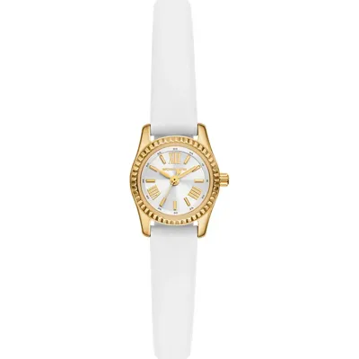 Horlogeband Michael Kors MK4900 Leder Wit 10mm