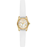 Horlogeband Michael Kors MK4900 Leder Wit 10mm - thumbnail