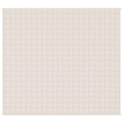 Verzwaringsdeken 200x225 cm 13 kg stof lichtcrmekleurig Verzwaringsdeken 200x225 cm 13 kg stof lichtcrmekleurig