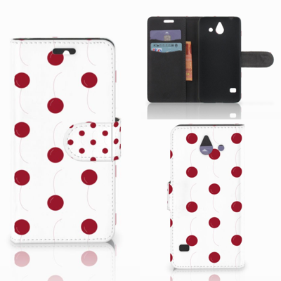 Huawei Ascend Y550 Book Cover Cherries Huawei Ascend Y550 Book Cover Cherries