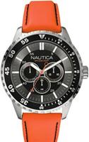 Horlogeband Nautica A13503G Leder Oranje 22mm - thumbnail