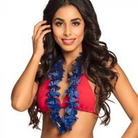 Hawaii krans blauw - thumbnail