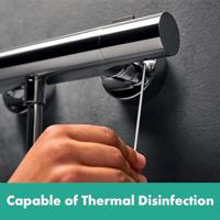 Hansgrohe Ecostat Fine Opbouw douchethermostaat met temperatuurbegrenzer, chroom - thumbnail