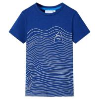 VidaXL Kindershirt 128 donkerblauw - thumbnail