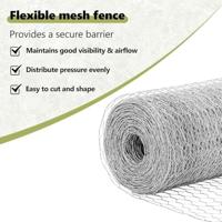 VidaXL Afrasteringspaal zilver 25 x 0,5 m (13 mm gaas) staal - thumbnail