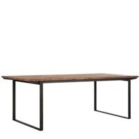 Eettafel Odeon 225x100 | Hout Metaal  | Teak | Bruin - thumbnail