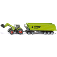 Siku 1949 Claas met voorlader, dolly en aanhanger 1:50 - thumbnail