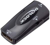 Delock 66560 Adapter HDMI-A female naar VGA female 1080p met audio - thumbnail