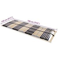 Lattenbodem Bruin 120 x 190 cm Massief beukenhout - thumbnail