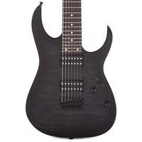 Ibanez GRG7221QA-TKS Gio Transparent Black Sunburst 7-snarig - thumbnail