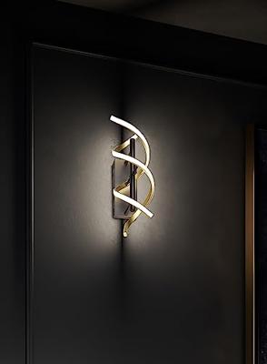 Trio Design wandlampSequence zwart met goud - 241810208