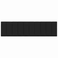 Hoofdbordkussen "Hanko" 180 cm stof zwart - thumbnail