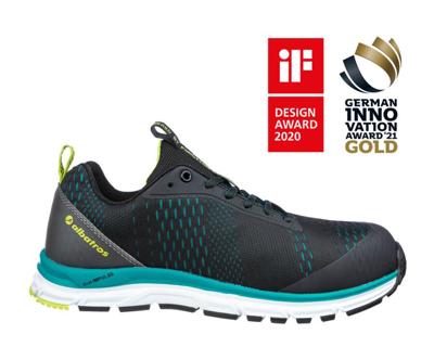 Albatros AER55 IMPULSE BLACK BLUE LOW S1P ESD HRO SRA 647500241000045 Veiligheidsschoenen S1 Schoenmaat (EU): 45 Zwart/blauw 1 paar