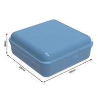 Rotho Fun Lunchbox Vierkant 2.35L Horizon Blauw - thumbnail