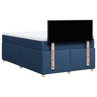 Boxspring met matras stof blauw 120x200 cm - thumbnail