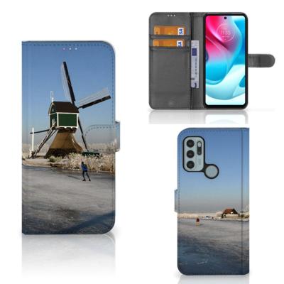 Motorola Moto G60s | Flip Cover | Schaatsers