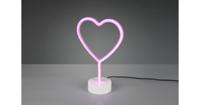 Trio TafellampHeart met roze licht - R55210101 - thumbnail