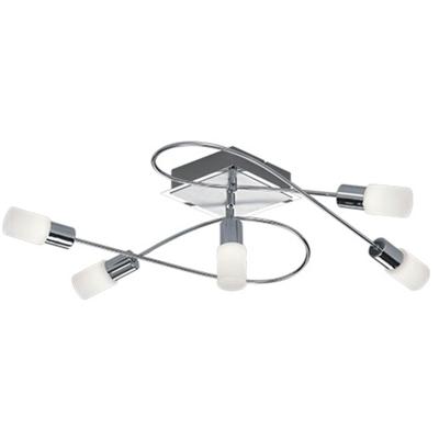 LED Plafondlamp OSRAM - 20W - Warm Wit 3000K - Rechthoekig - Mat Chroom