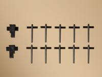 Auhagen 41619 H0 10 trekkabelhouders en 2 drukrolkasten Kant-en-klaar model - thumbnail