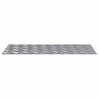 VidaXL Trap tread rechthoekig 2 pcs zilver 90 x 40 cm aluminium