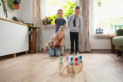 BS Toys houten bowlingset, 12dlg.
