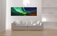Schilderij Noorderlicht, 120x40 cm - thumbnail