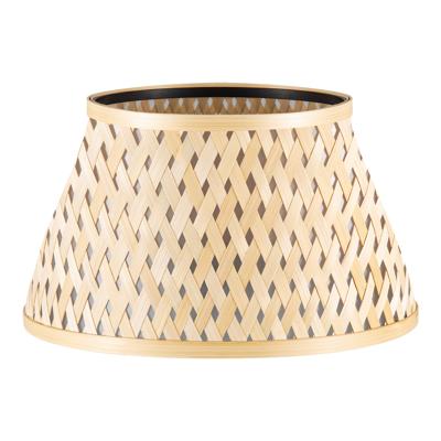 Bamboo Lampenkap - Conisch - Beige - Boheemse stijl - ø30 x 17 cm - E27 fitting - Ontworpen voor tafellampen en Pendellamp - Ontworpen voor woonkamer en eetkamer