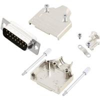 MH Connectors MHDM15-DB15P-K D-sub male connectorset 180 ° Aantal polen: 15 Soldeerkelk 1 stuk(s) - thumbnail