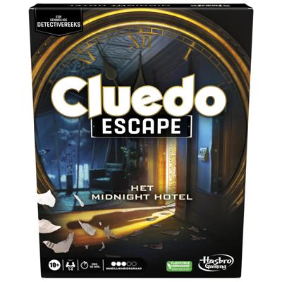 Hasbro cluedo escape het midnight hotel bordspel