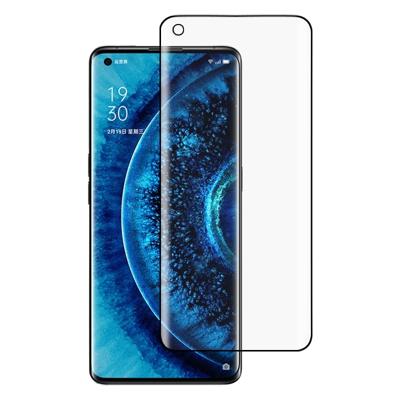 Voor OPPO Find X2 Pro 9H HD 3D Curved Edge Tempered Glass Film (Zwart)