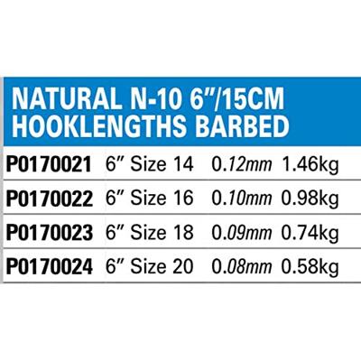 Preston Natural N-10 Mag Store Rigs 18 0.09 mm