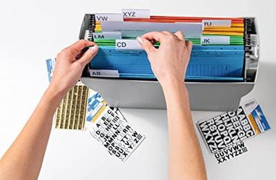 Etiket herma 4158 10mm letters a-z zwart | 10 stuks