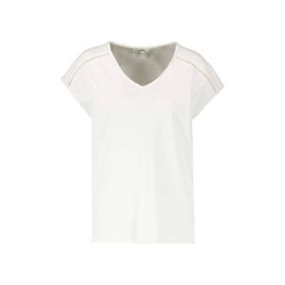Garcia T-shirt met open detail wit Garcia T-shirt met open detail wit