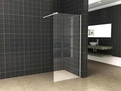 Wiesbaden Slim profielset met stabilisatiestang 120 cm mat wit Wiesbaden Slim profielset met stabilisatiestang 120 cm mat wit