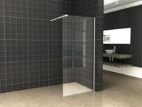 Wiesbaden Slim profielset met stabilisatiestang 120 cm mat wit - thumbnail