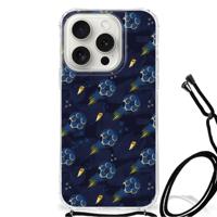 Doorzichtige Silicone Hoesje voor iPhone 15 Pro Voetbal - thumbnail