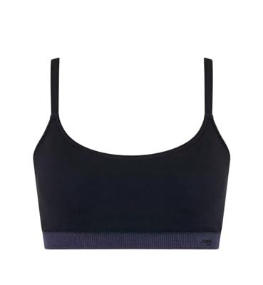 Aloe vera bralette bh zonder beugel - Aloe P ever infused - Naadloze Bh Top met spaghetti bandjes - M - Zwart - M - M - M - M - M - M - M