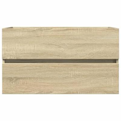Wastafelkast 80x38,5x45 cm spaanplaat sonoma eikenkleurig
