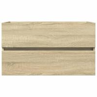 Wastafelkast 80x38,5x45 cm spaanplaat sonoma eikenkleurig - thumbnail