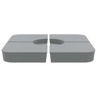 4-delige Set parasolvoeten voor kruisvoet parasol 100 kg PP - thumbnail