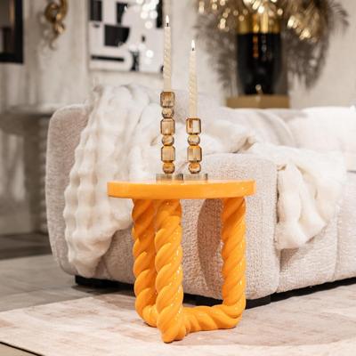 Richmond Ronde Bijzettafel 'Rosly' 45cm, kleur Oranje Richmond Ronde Bijzettafel 'Rosly' 45cm, kleur Oranje