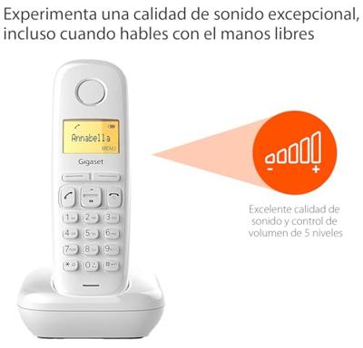 Draadloze telefoon Gigaset A170 Wit Wireless 1,5" Draadloze telefoon Gigaset A170 Wit Wireless 1,5"