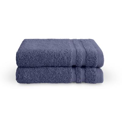 Byrklund gastendoek bath basics donkerblauw 30x50 cm set van 2